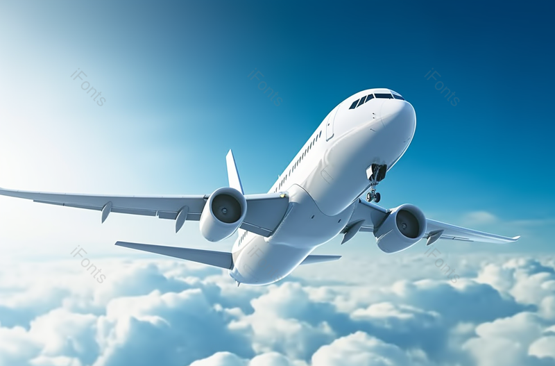 白色的飞机向上飞行晴空万里高清摄影图,高清,摄影图,摄影图片,图片大全,摄影图免费下载